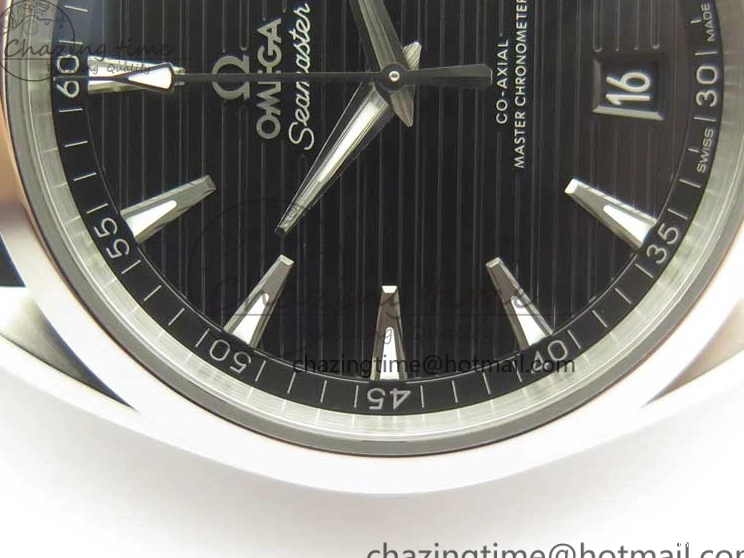 0312 Aqua Terra 150M Master Chronometers VSF 1:1 Best Edition Black Dial SS Hand on Black Rubber Strap A8900 Super Clone Unisex 8005